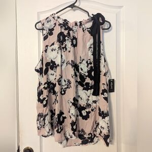 Lord And Taylor Rose Pink Asymmetrical Sleeveless Blouse